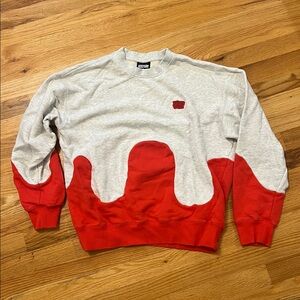 Icecream Gray Red Drip Sweatshirt